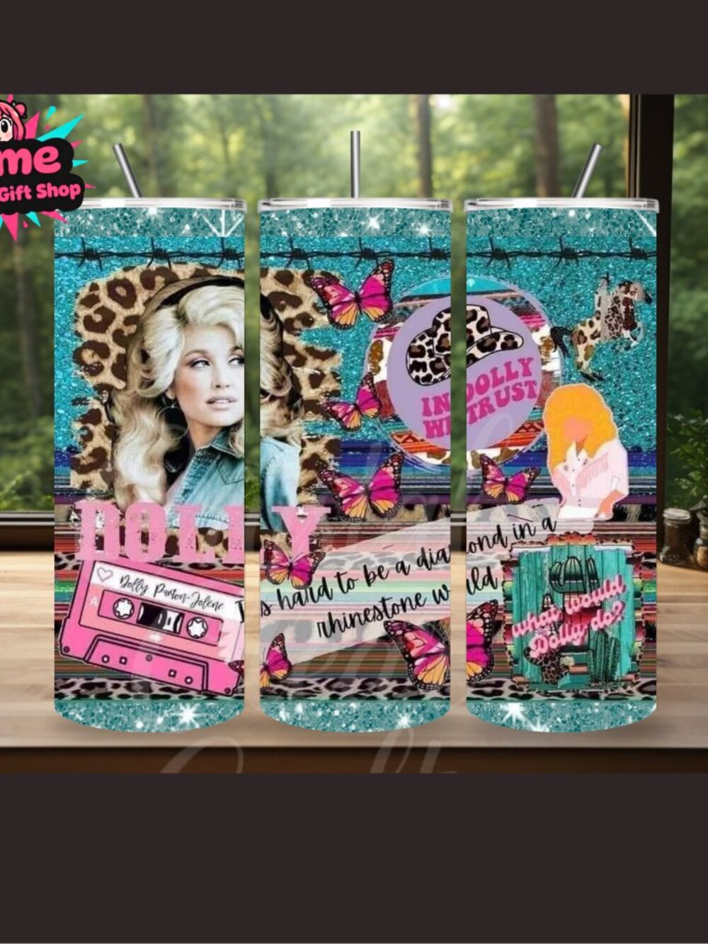 Dolly Parton 20oz Stainless Steel Tumbler